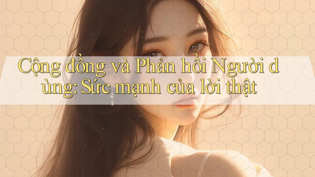 Cộng đồng và Phản hồi Người dùng: Sức mạnh của lời thật Cộng đồng và Phản hồi Người dùng: Sức mạnh của lời thật