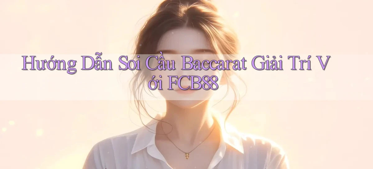 hướng dẫn soi cầu baccarat giải trí với fcb88