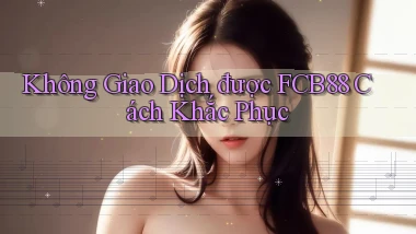 không giao dịch được fcb88 cách khắc phục
