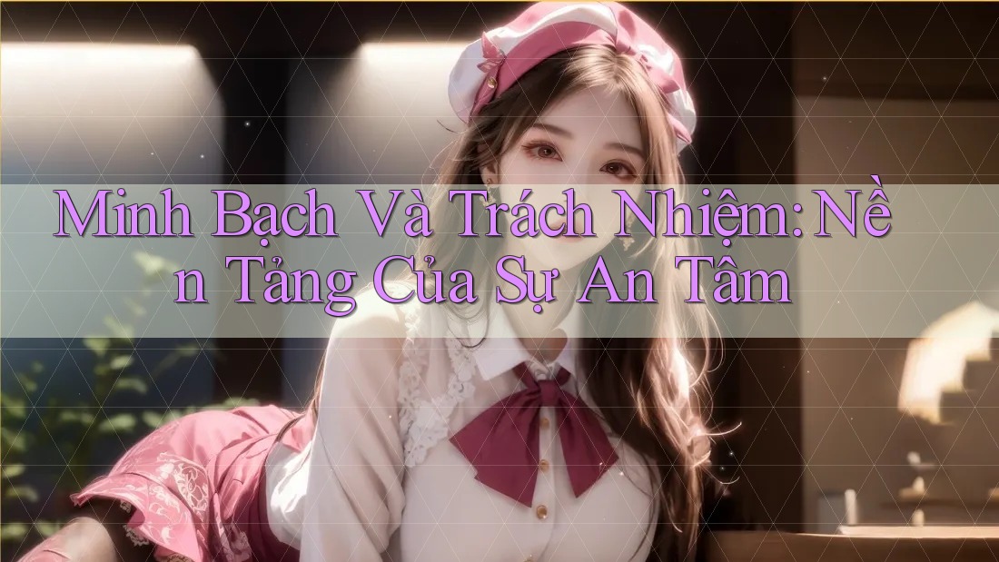 Minh Bạch Và Trách Nhiệm: Nền Tảng Của Sự An Tâm