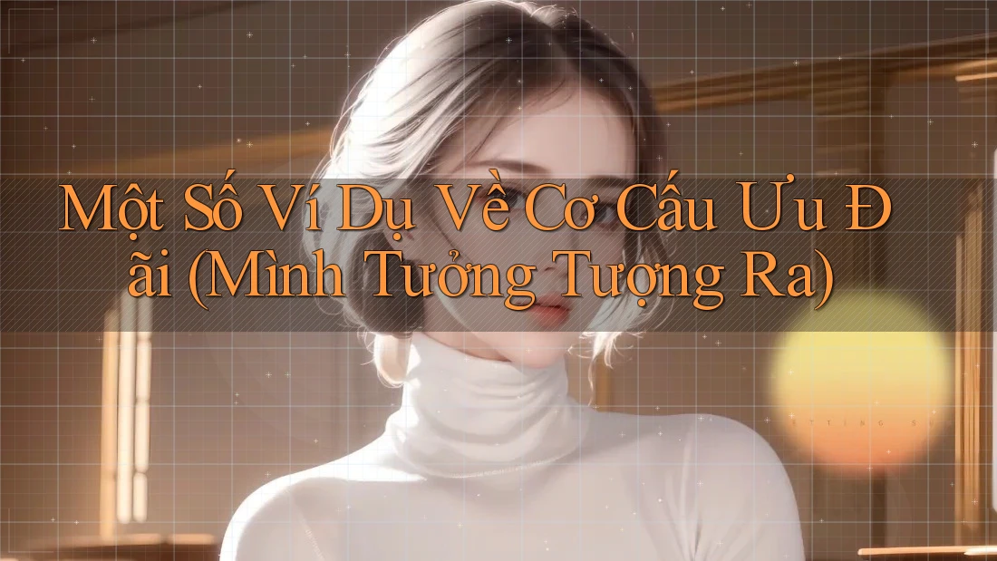 Một Số Ví Dụ Về Cơ Cấu Ưu Đãi (Mình Tưởng Tượng Ra)