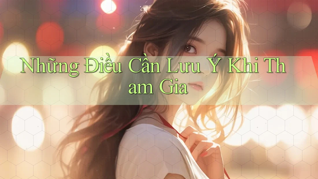 Những điều cần lưu ý khi tham gia