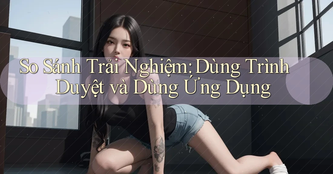 So Sánh Trải Nghiệm: Dùng Trình Duyệt và Dùng Ứng Dụng