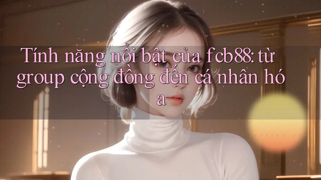 Tính năng nổi bật của fcb88: từ group cộng đồng đến cá nhân hóa