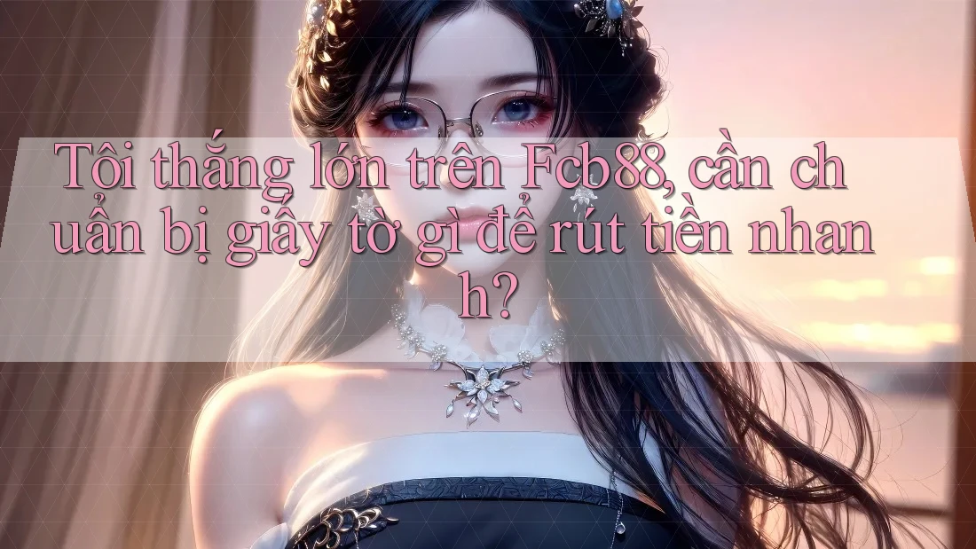 Tôi thắng lớn trên Fcb88, cần chuẩn bị giấy tờ gì để rút tiền nhanh?